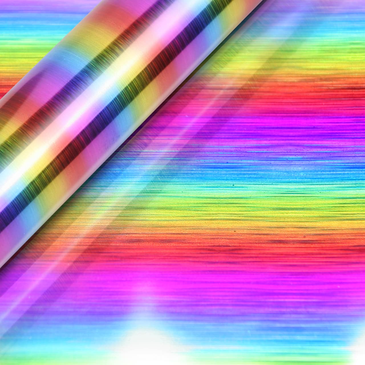 Make Market Rainbow Holographic Permanent Vinyl - 12 x 48 in